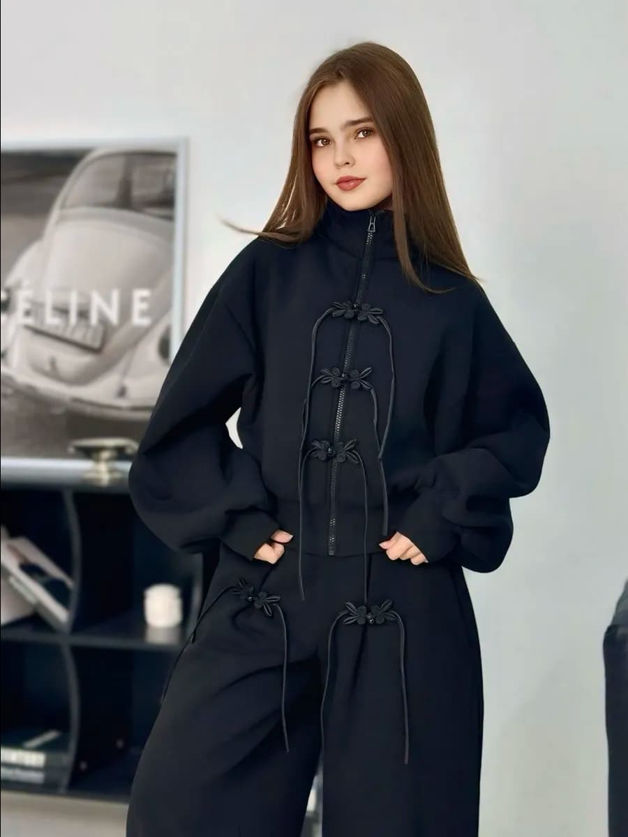 Костюм с начесом для девочки тёплый подростковый