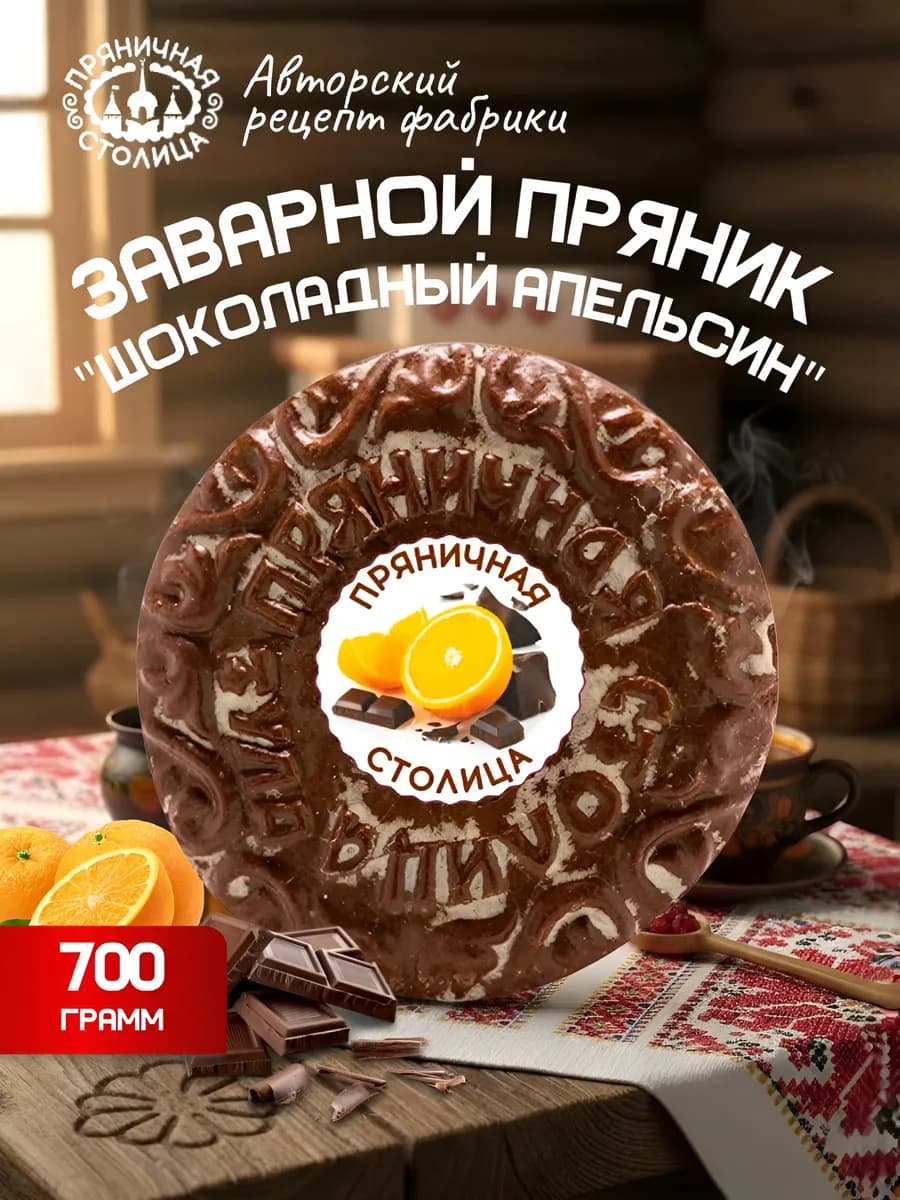Тульский пряник заварной с фруктовой начинкой, сладости
