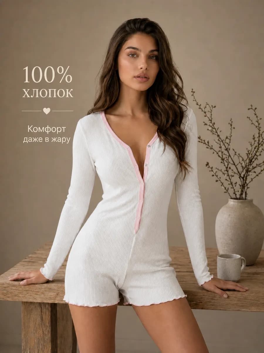 Пижама комбинезон с шортами