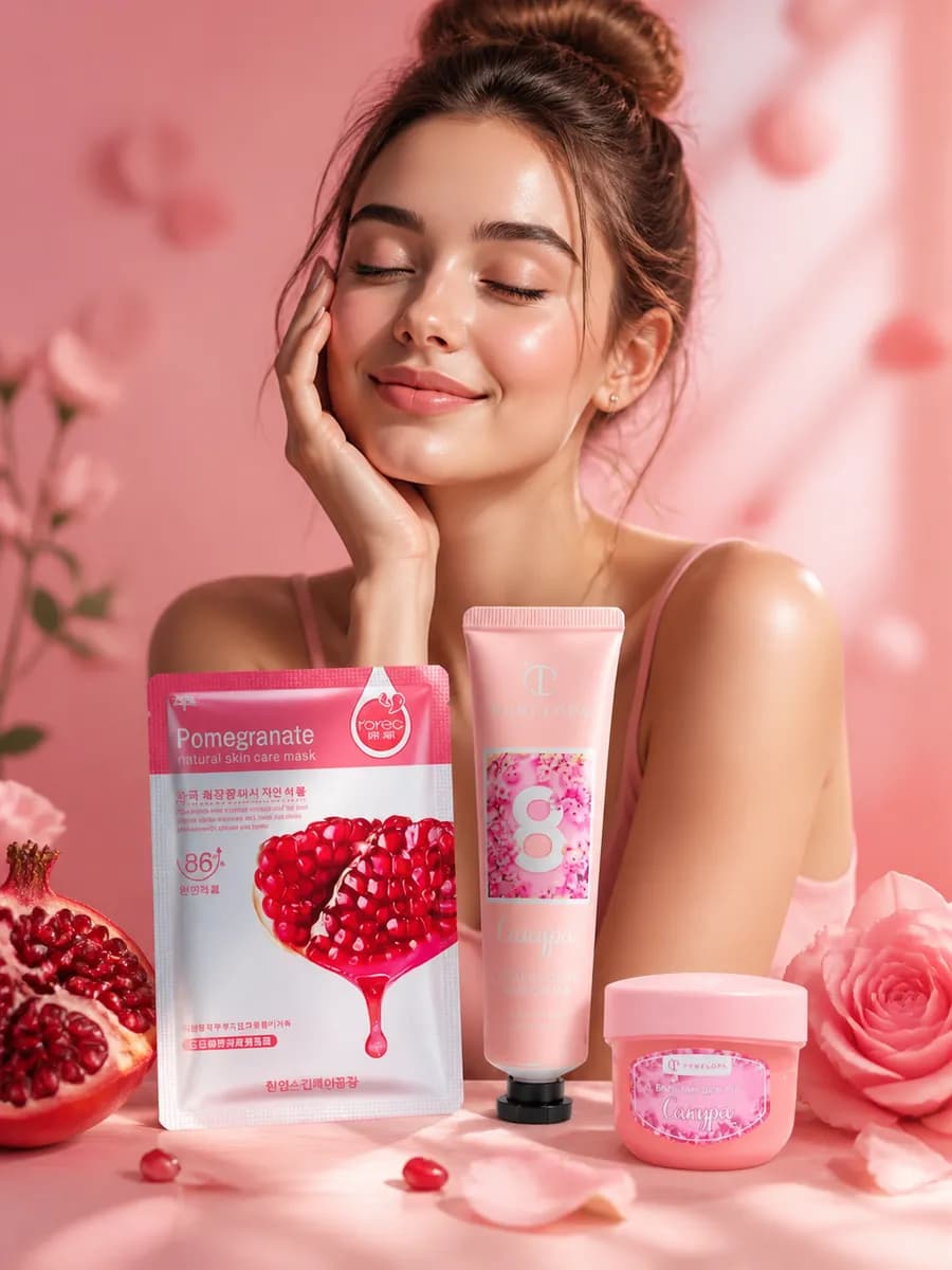 Подарочный новогодний набор крем для рук и бальзам 3 в 1