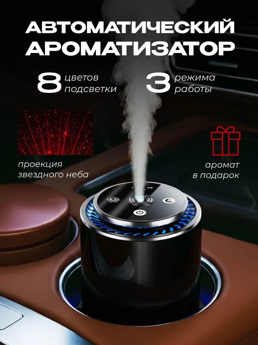 Ароматизатор в машину автоматический автопарфюм подарок
