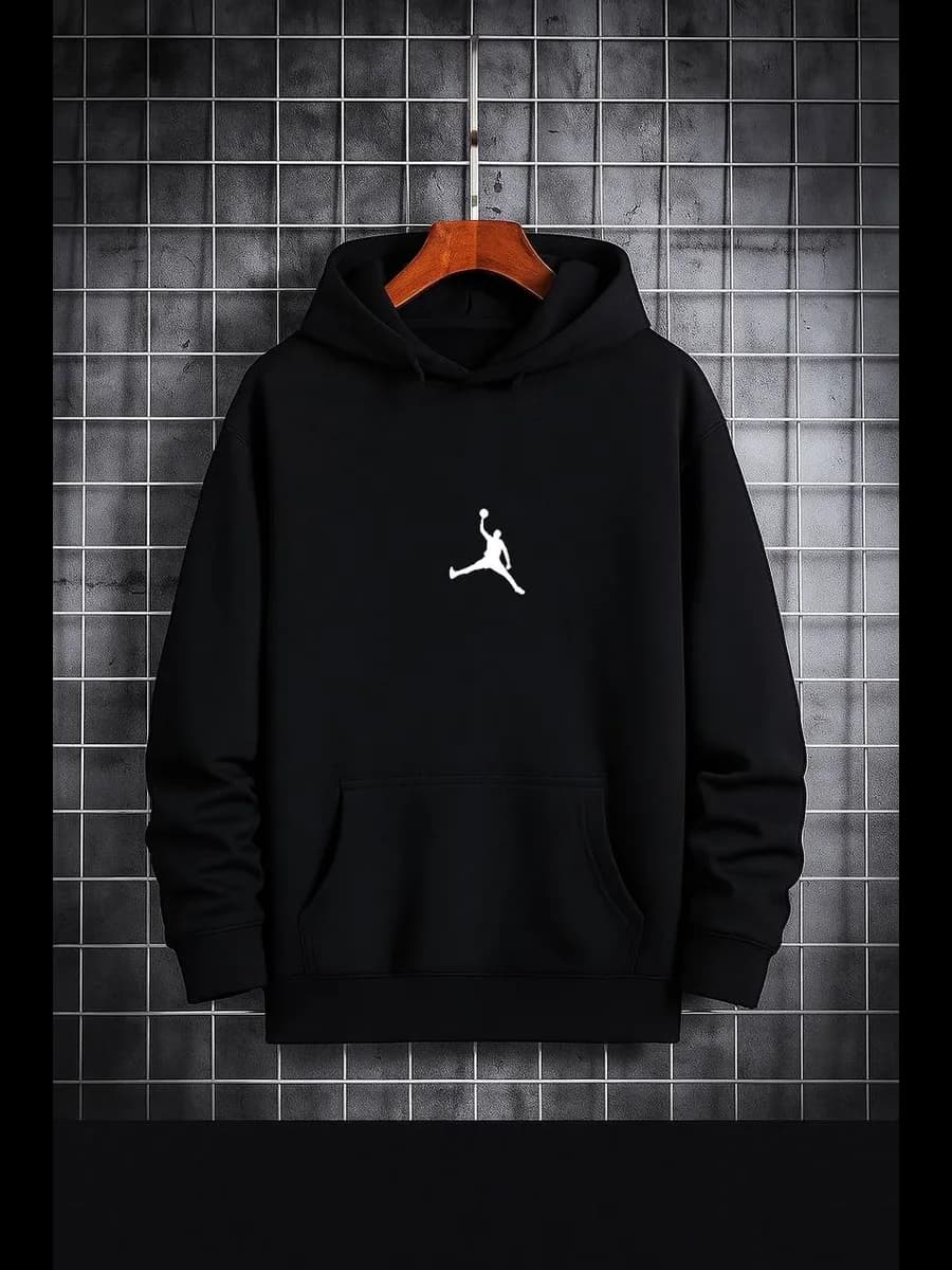 Худи оверсайз для подростка без начеса с капюшоном