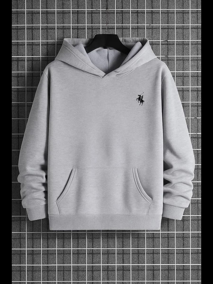 Худи оверсайз для подростка без начеса с капюшоном