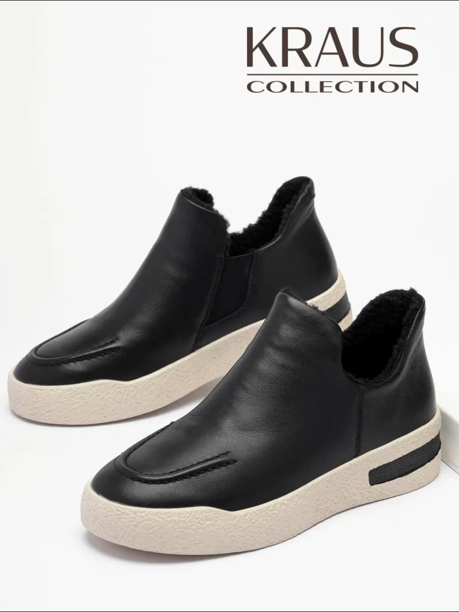 Ботинки женские зимние кожаные