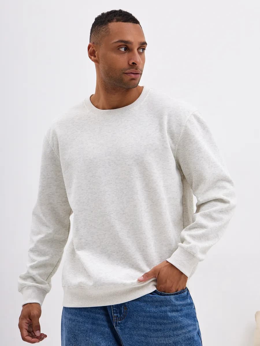 Свитшот базовый однотонный без начеса