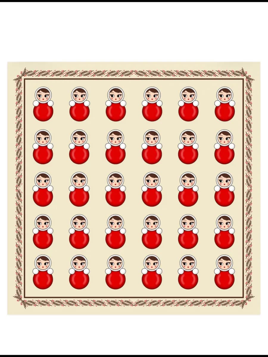 Платок шелковый на голову и шею