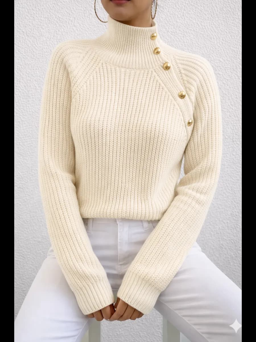 Свитер женский с высоким горлом