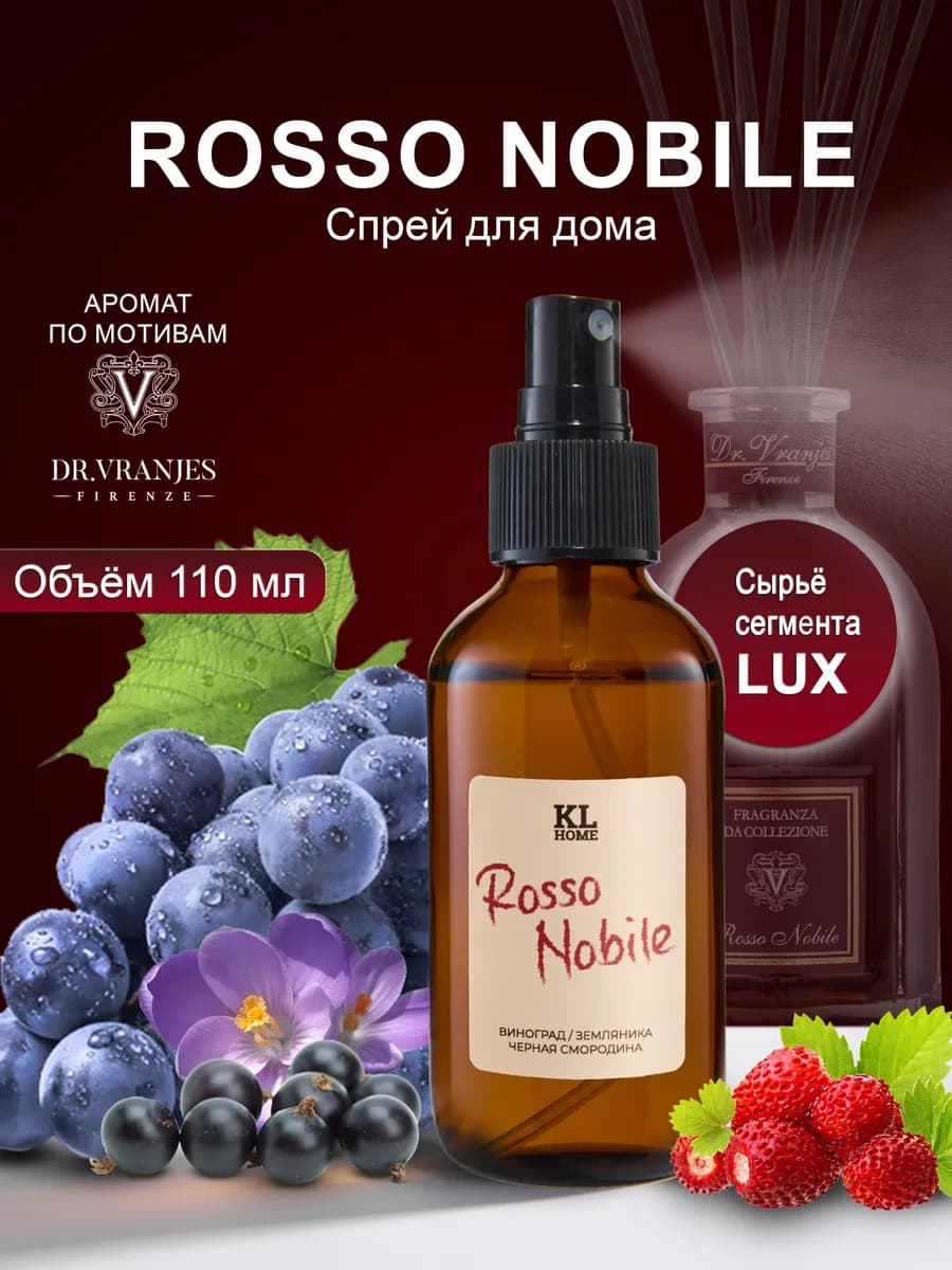Спрей парфюм для дома Rosso 110мл