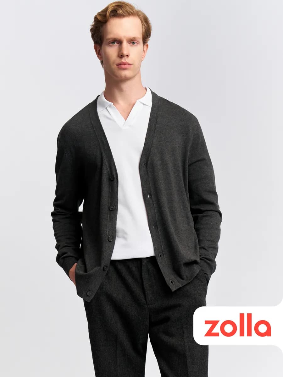 Мужской трикотажный кардиган