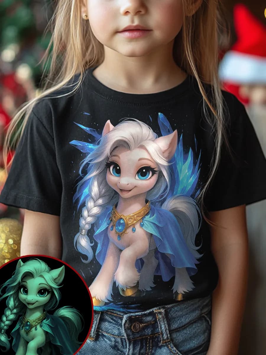 Футболка для девочки Лошадь символ 2026 года