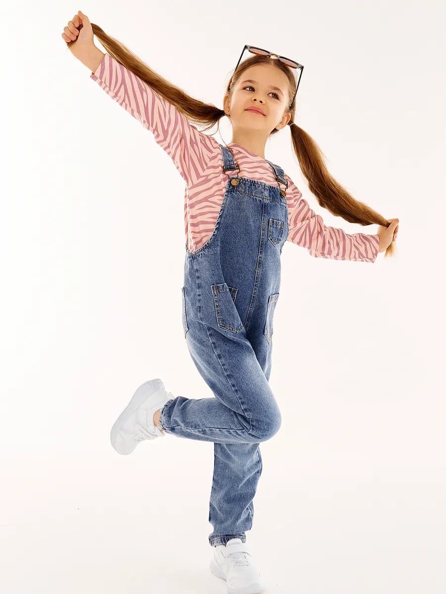 Полукомбинезон, комбинезон джинсовый приталенный, застежки