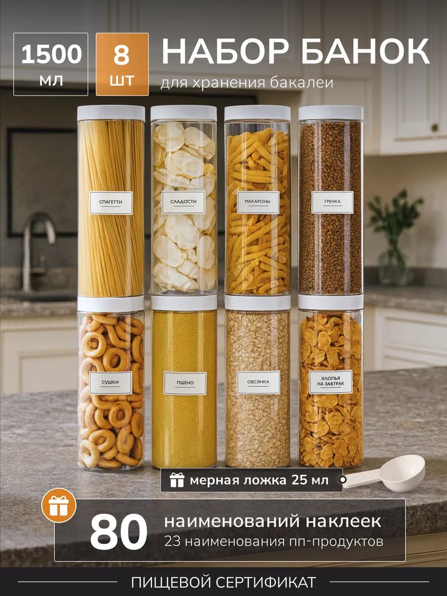 Банки для хранения спагетти