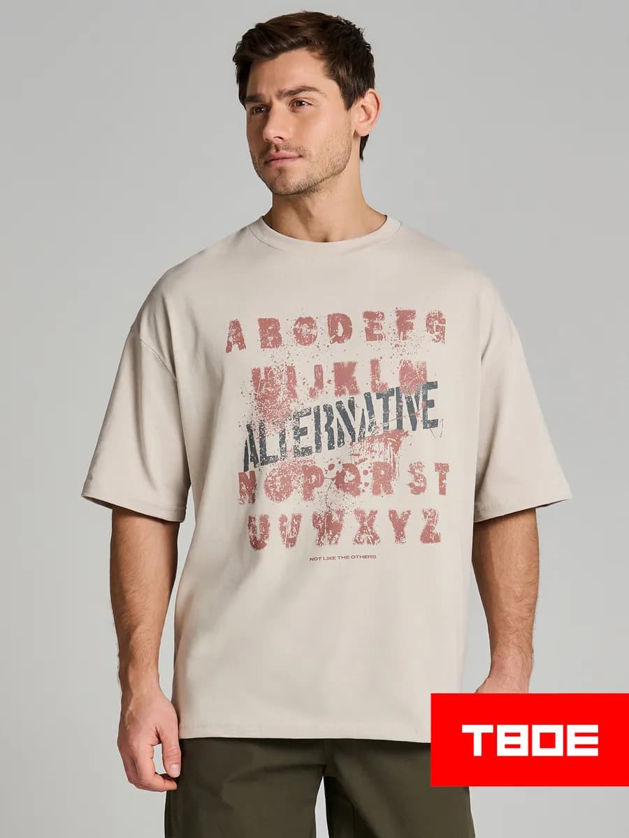 Футболка оверсайз с надписями