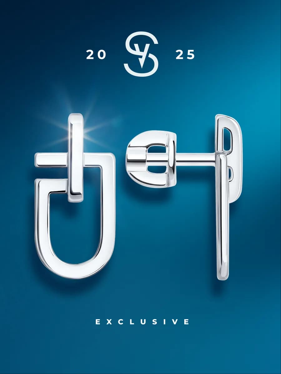 Серьги серебряные 925 пробы ювелирные