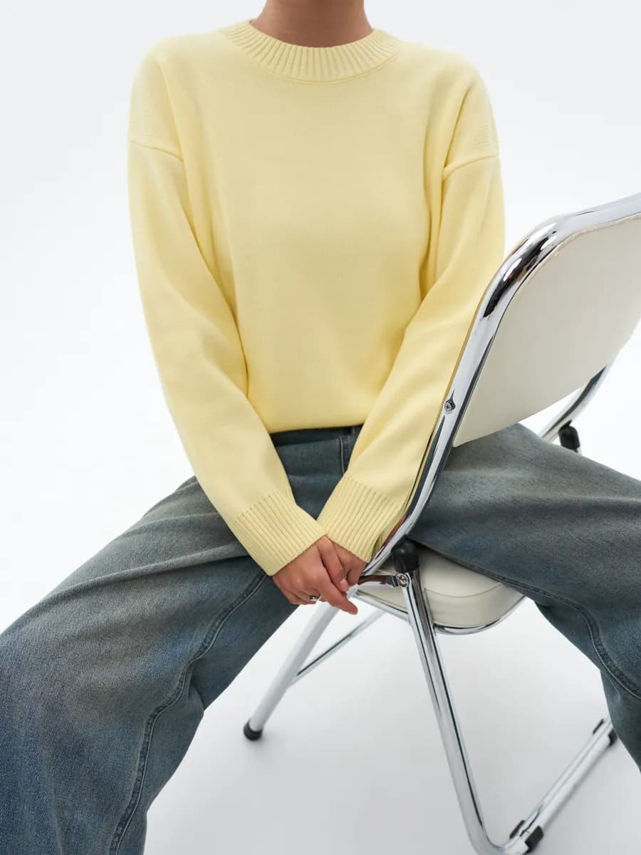 Свитер джемпер вязаный