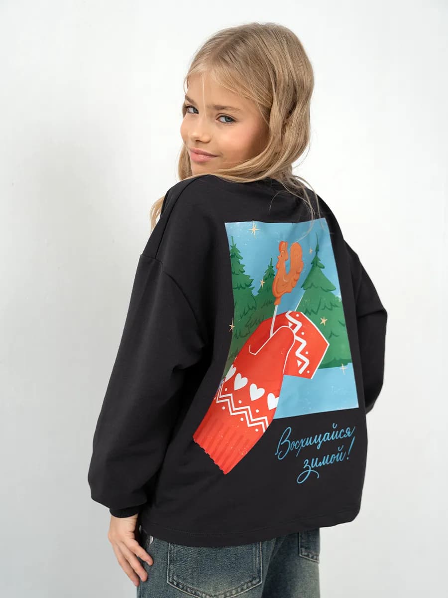 Нарядный свитшот для девочки