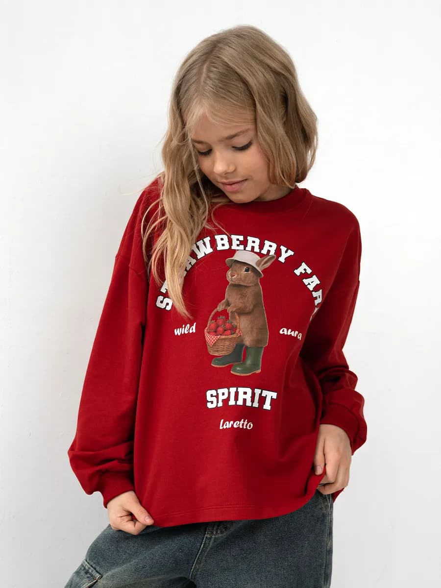 Лонгслив для девочки, свободный, пинтерест