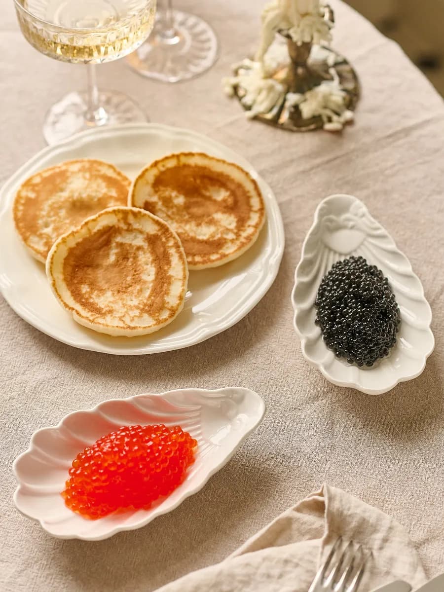 Тарелка керамическая сервировочная в форме ракушки 2шт - фото 1