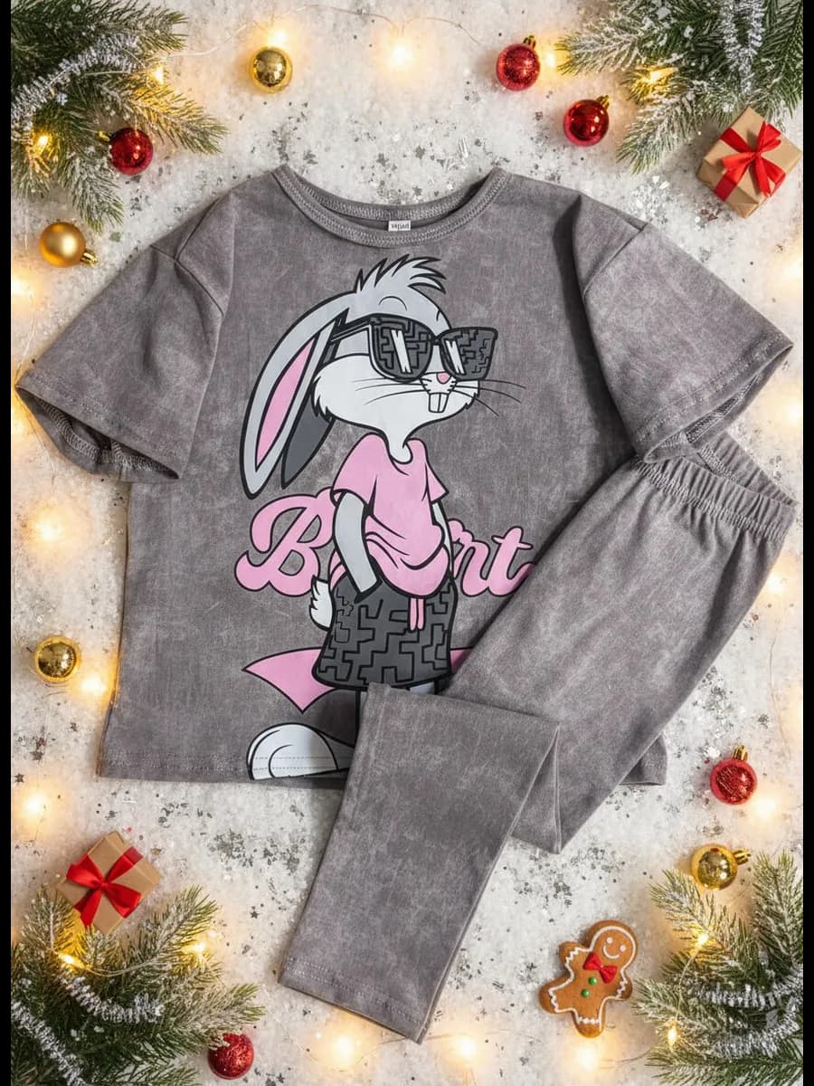 Костюм футболка c лосинами