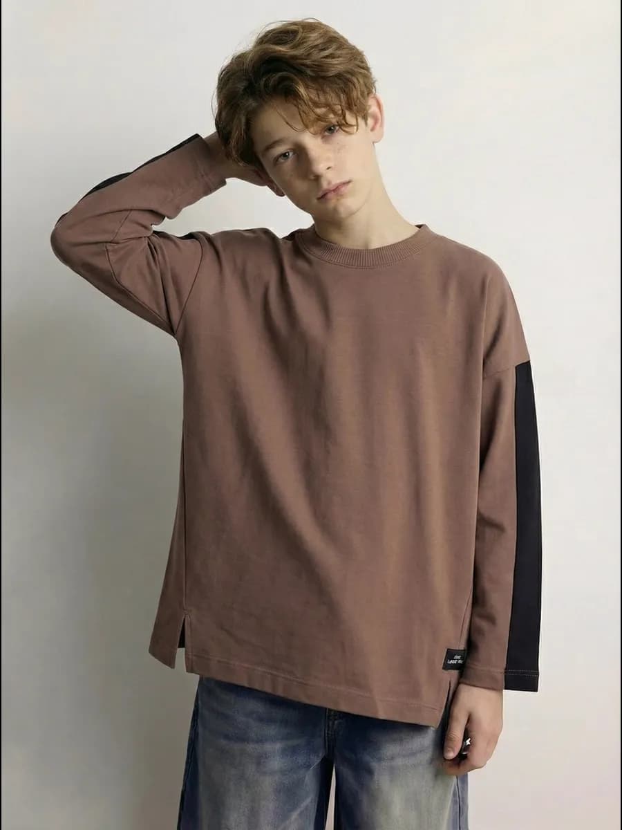 Лонгслив кофта оверсайз детская