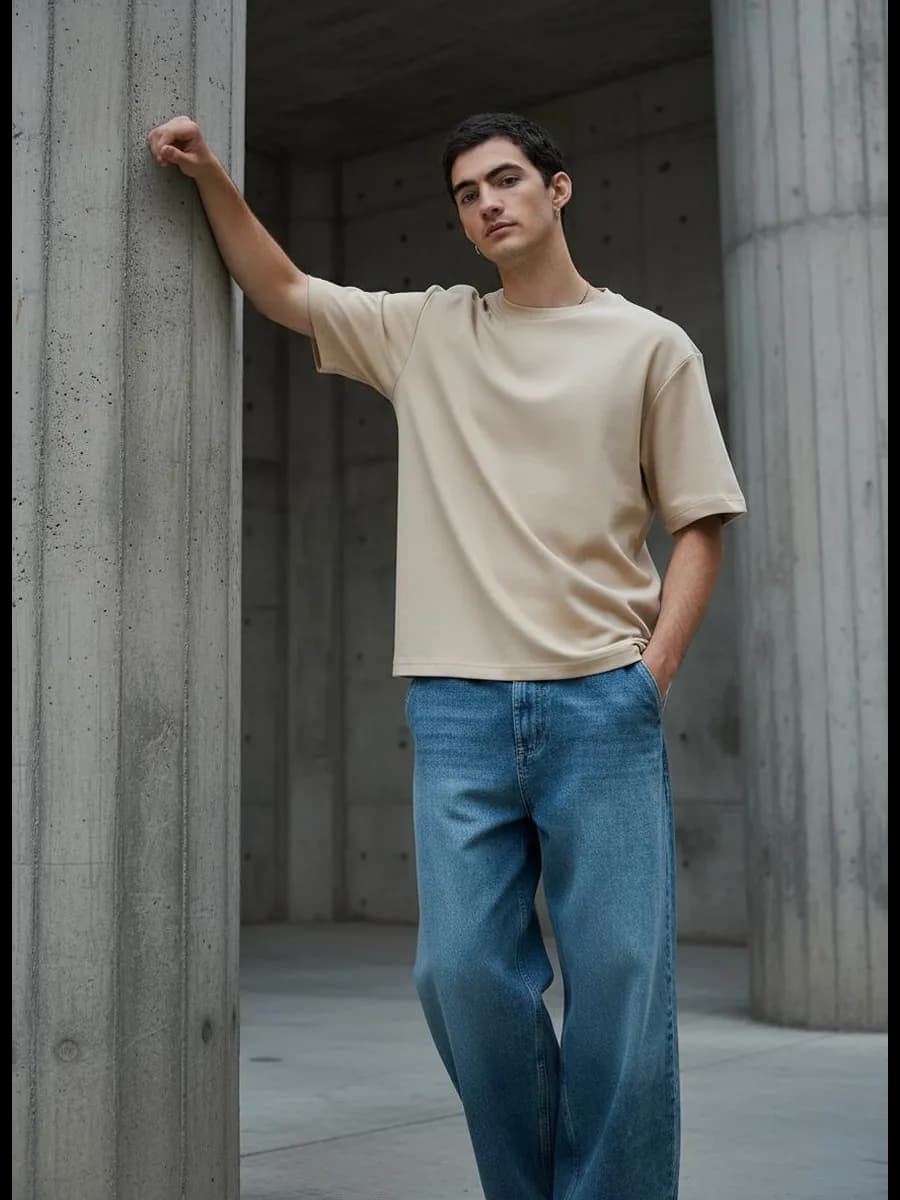 Футболка плотная однотонная - фото 1