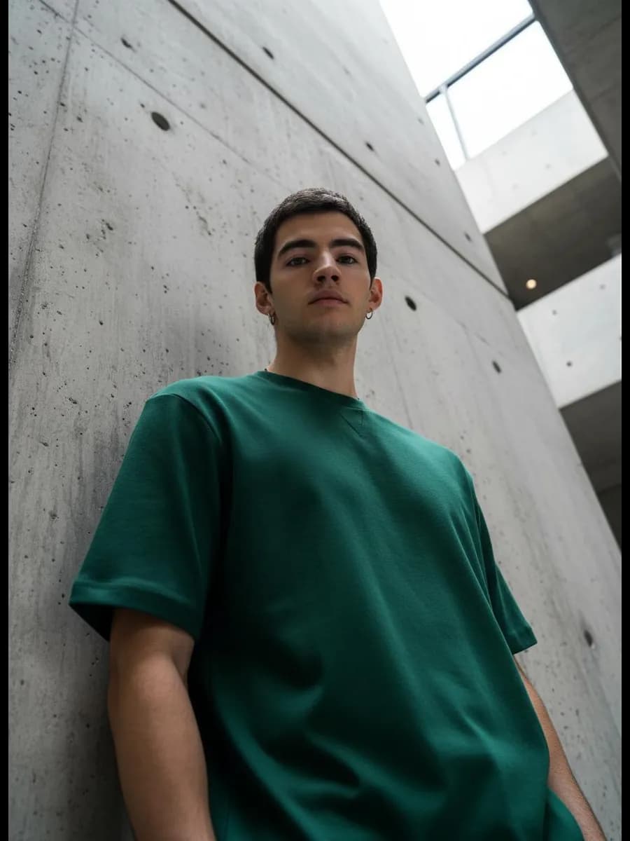 Футболка плотная однотонная