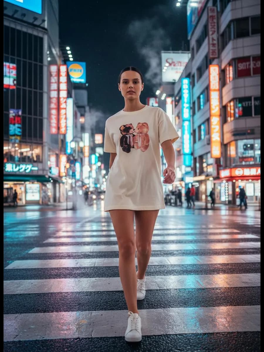 Футболка из хлопка с принтом