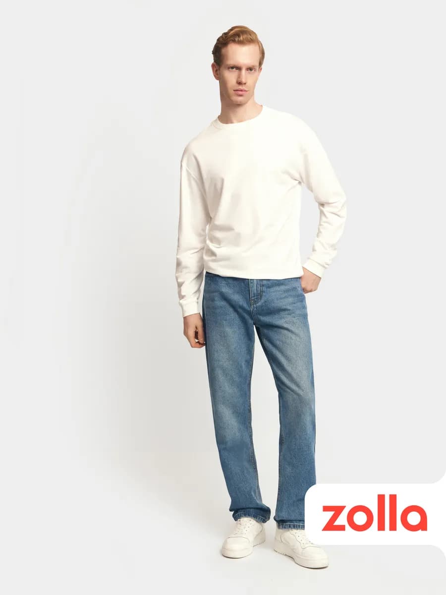 Мужские прямые джинсы фасона Regular