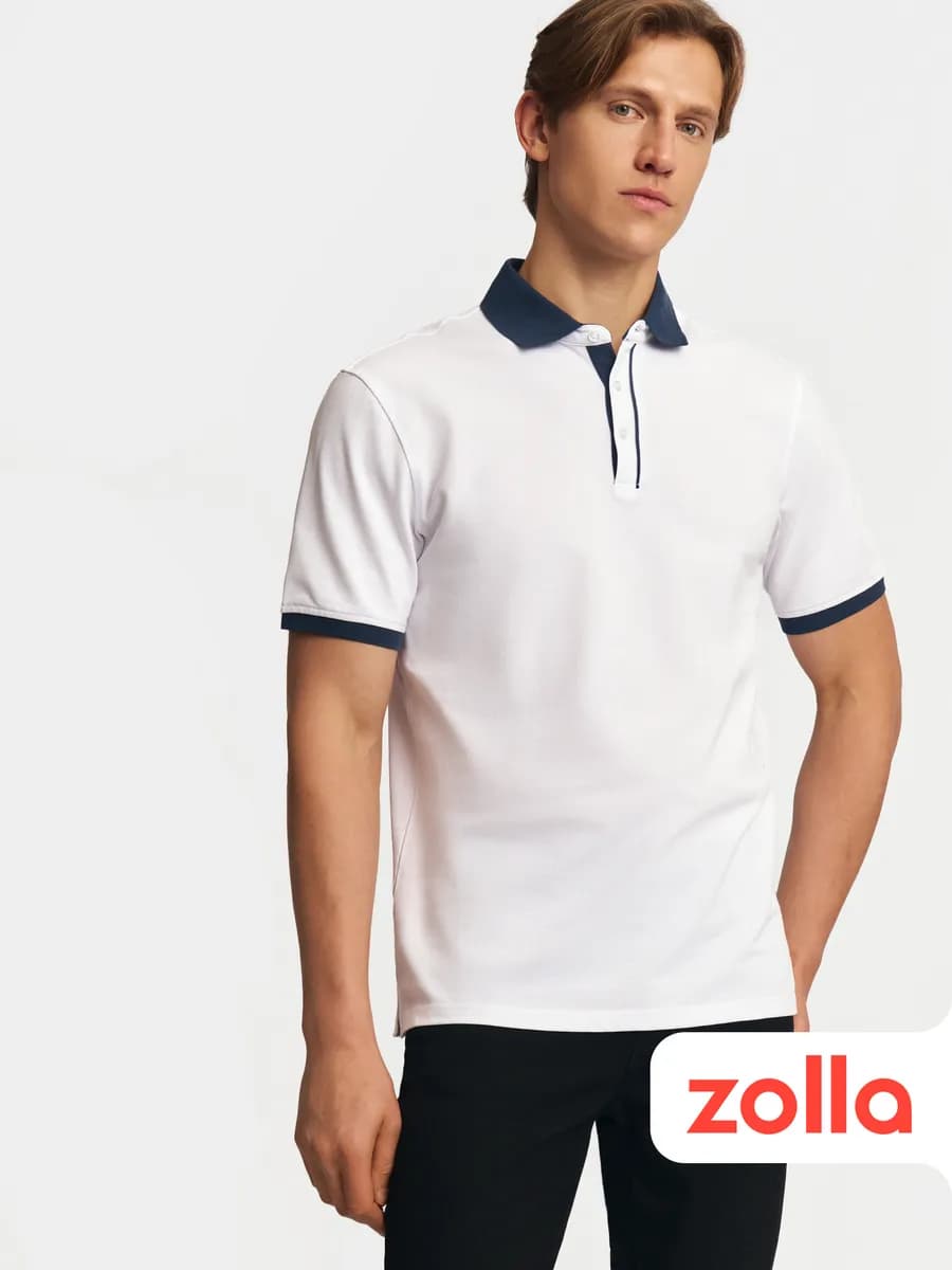 Мужская футболка поло короткий рукав