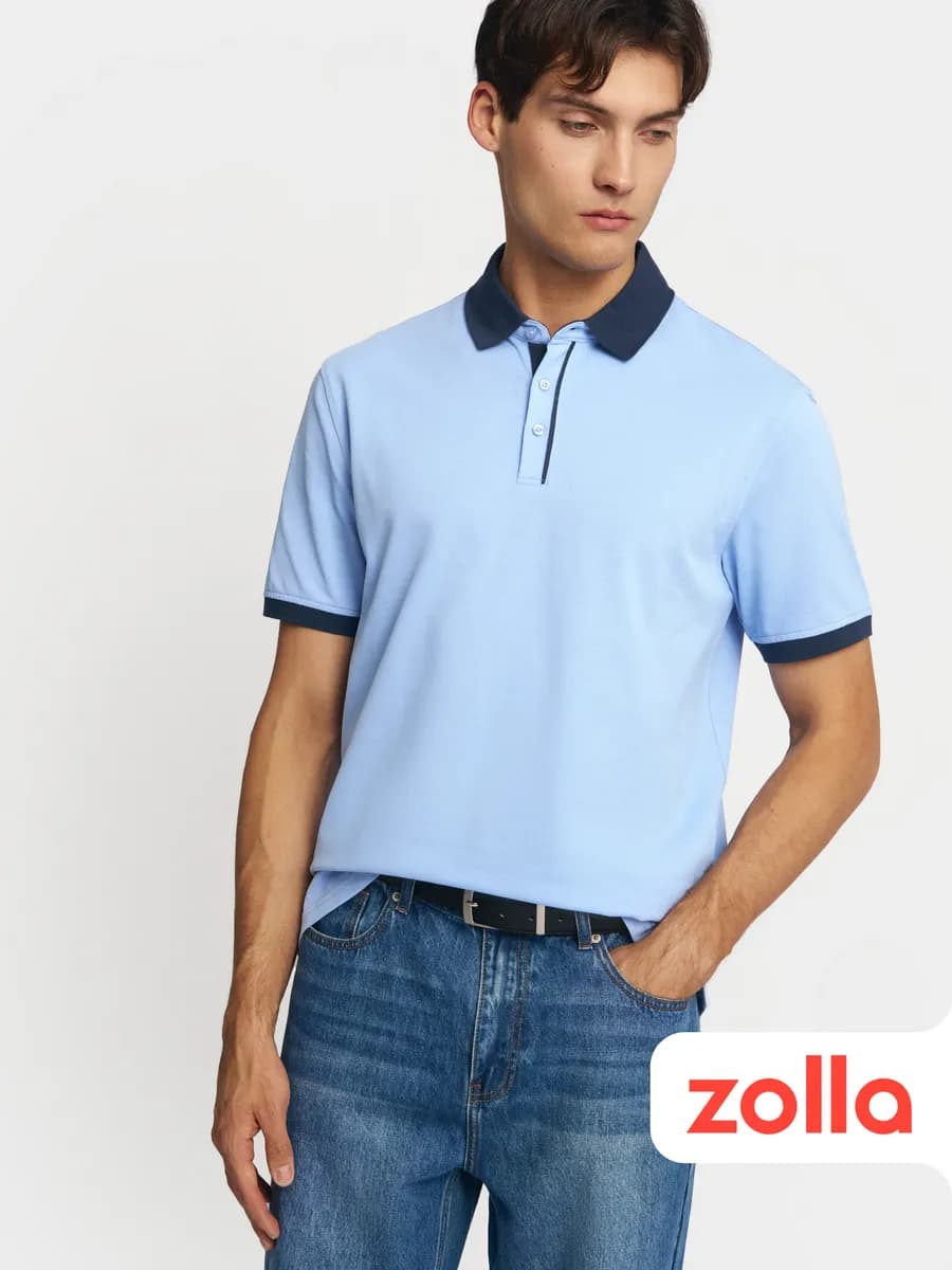 Мужская футболка поло короткий рукав