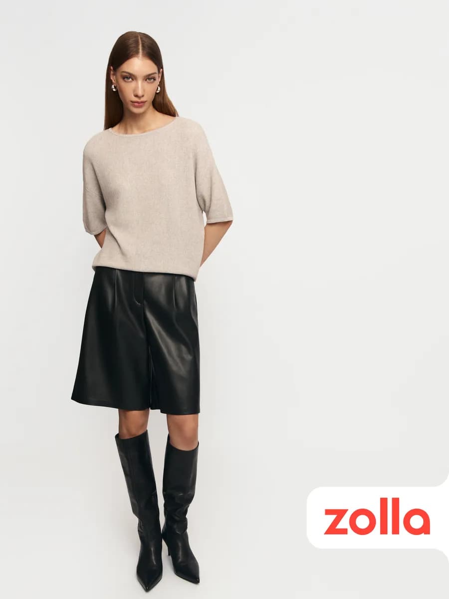 Женский джемпер с коротким рукавом - фото 1