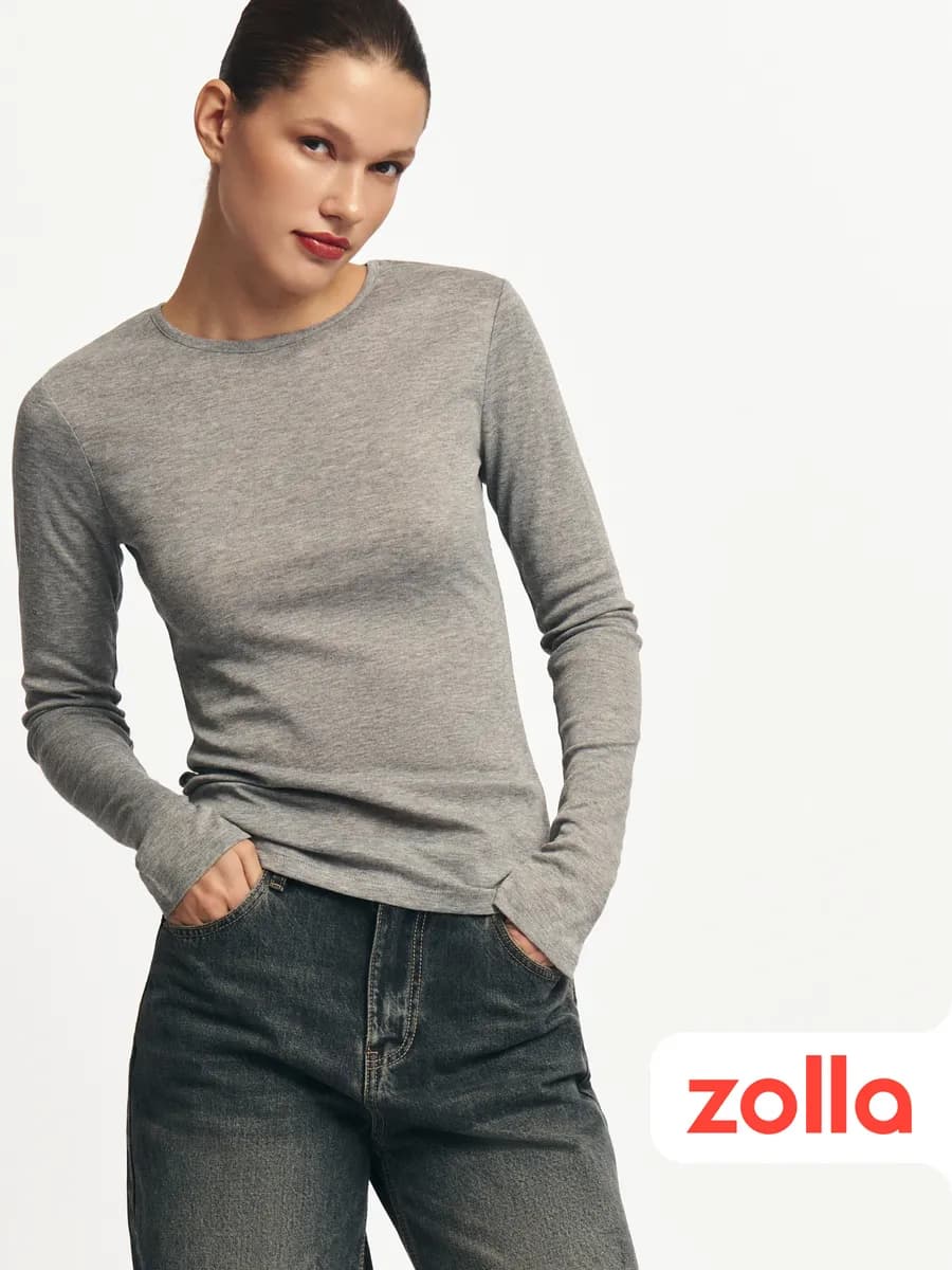 Женский трикотажный лонгслив