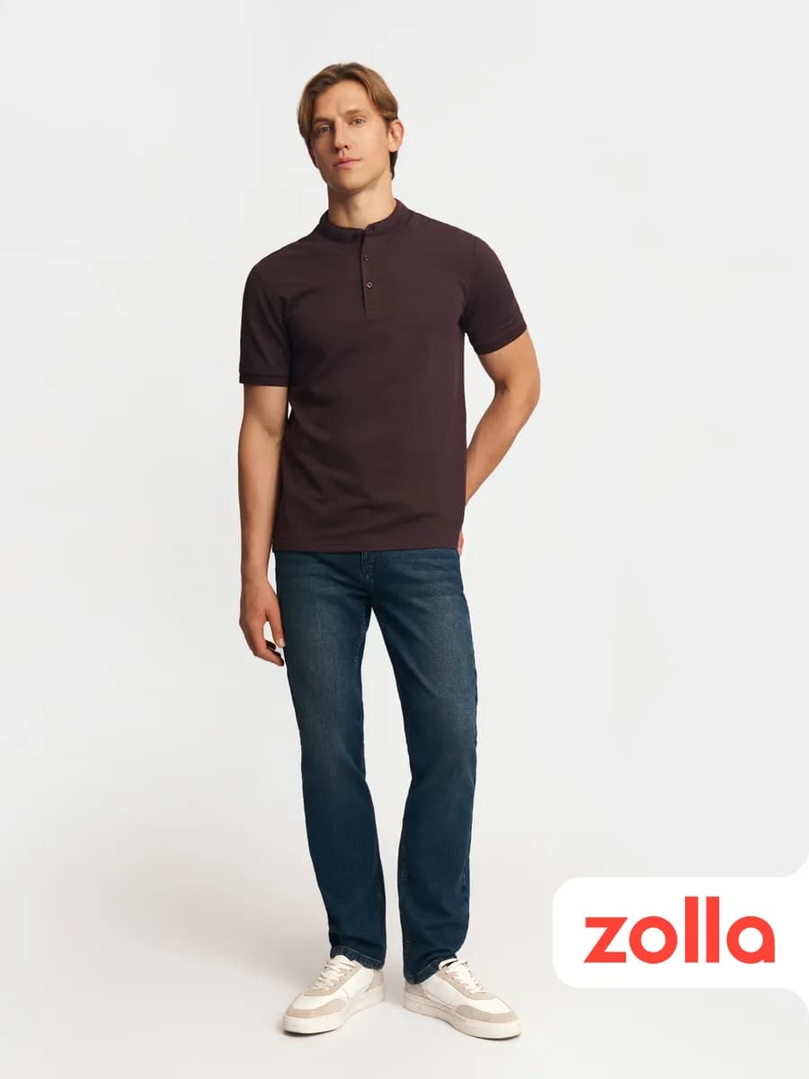 Мужские джинсы фасона Slim из хлопка