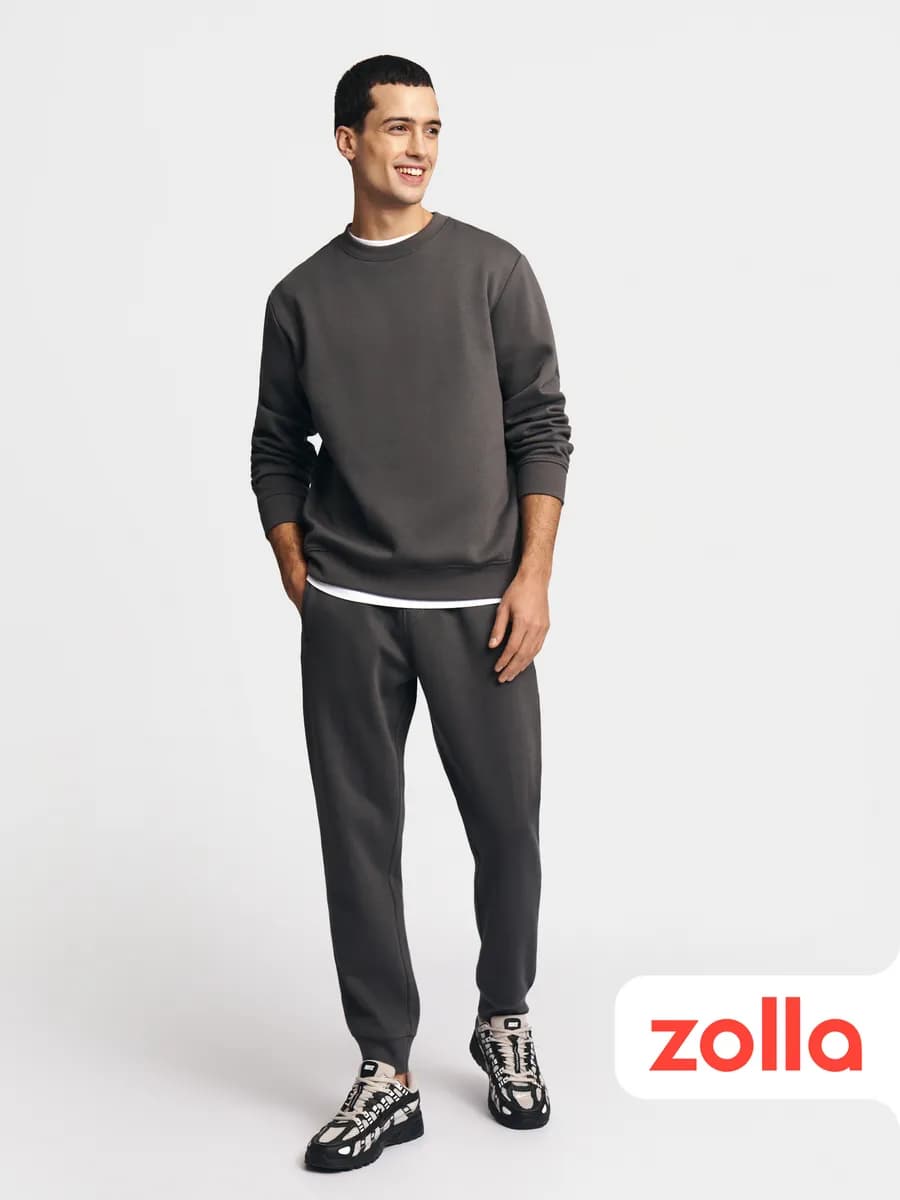 Мужские тёплые брюки-джоггеры с начёсом