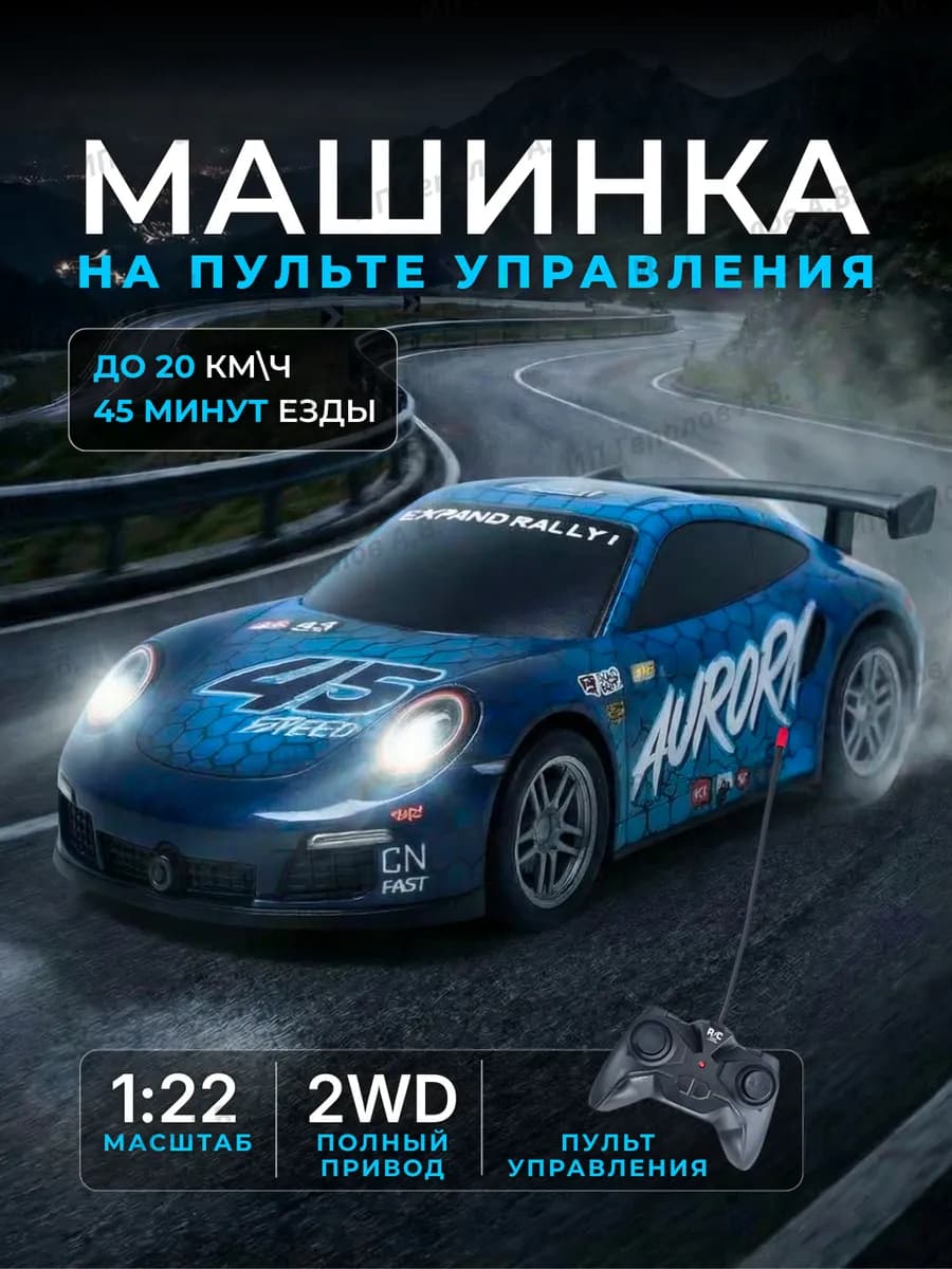 Машинка на пульте управления Porshe 911