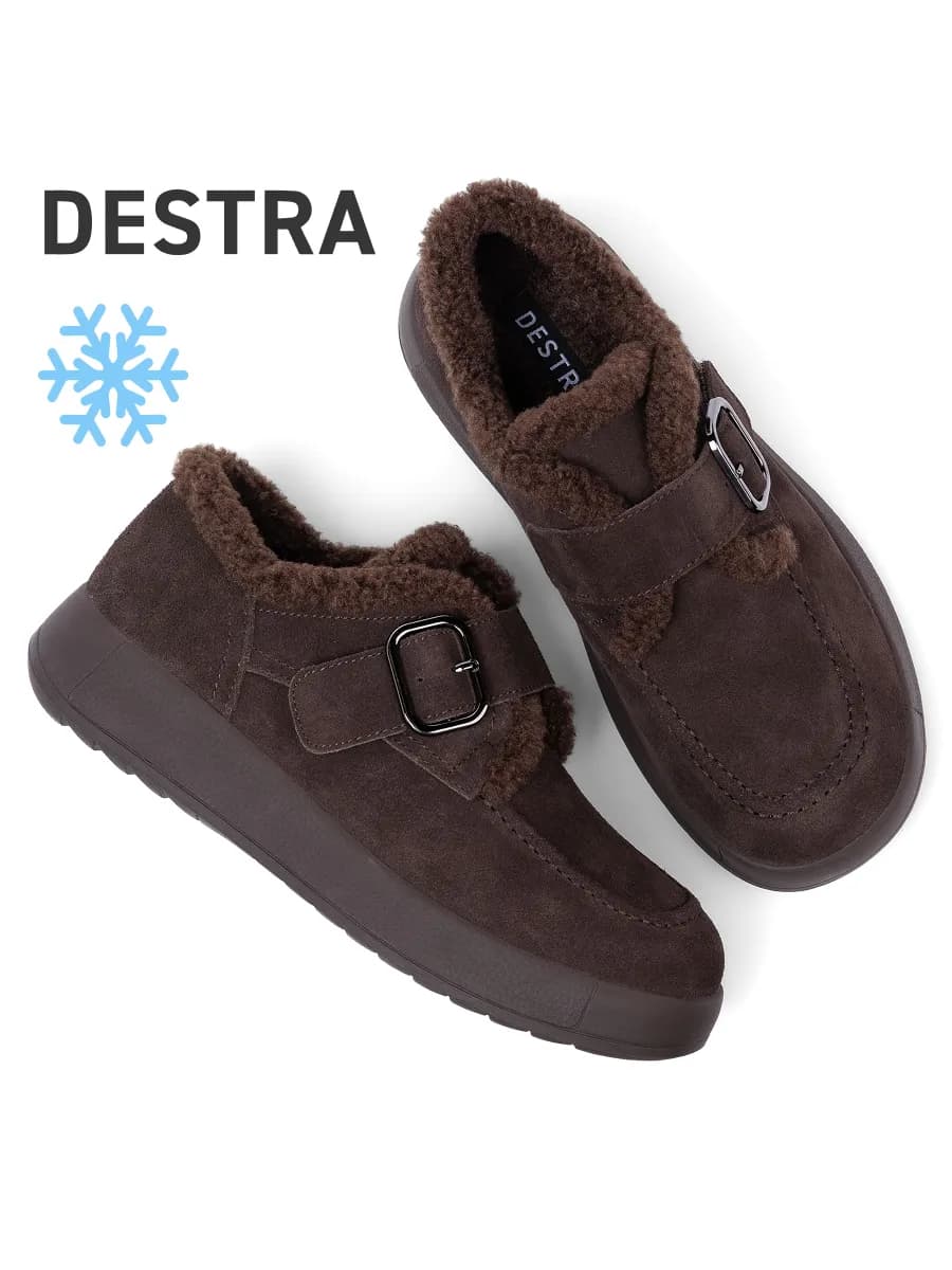 Полуботинки коричневые женские утепленные