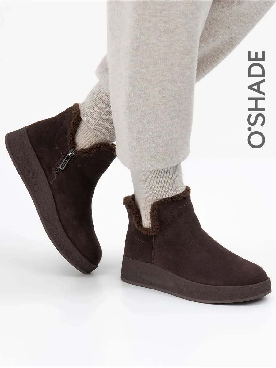 Ботинки женские зимние коричневые