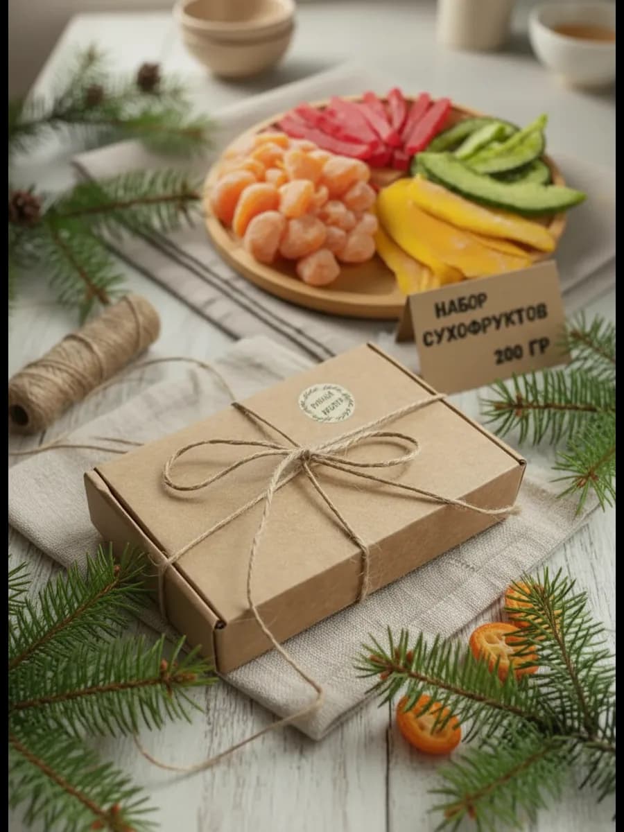 Подарочный набор сухофруктов 4 в 1 без сахара