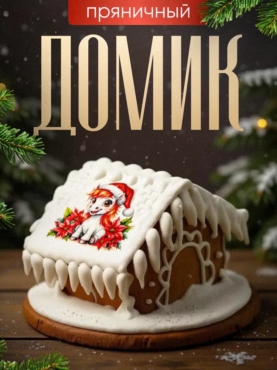 Новогодний пряничный домик