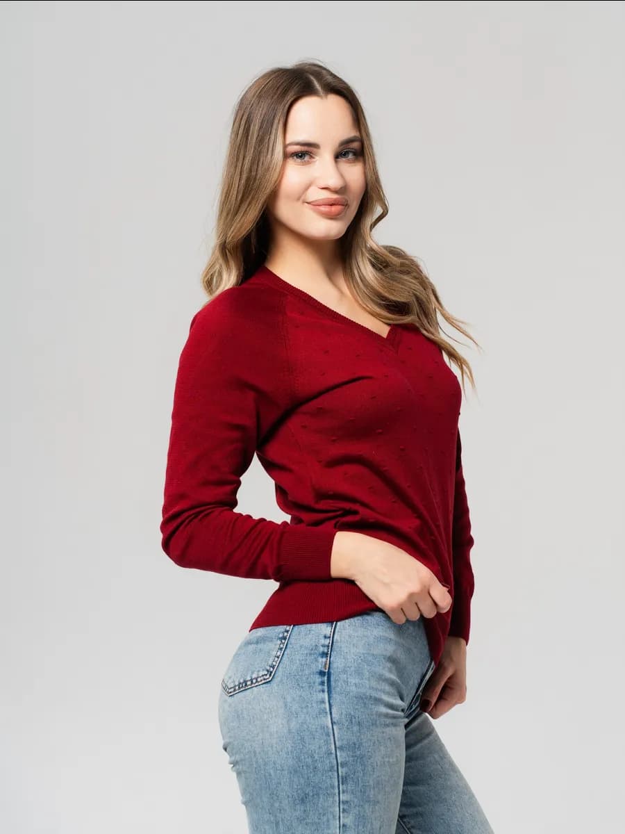 Джемпер трикотажный вязаный