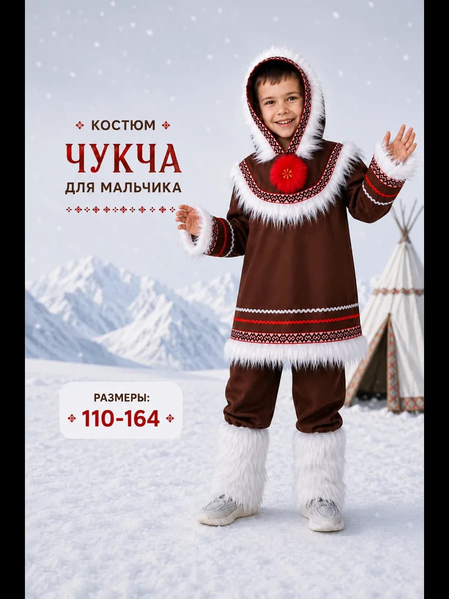 Карнавальный костюм чукча