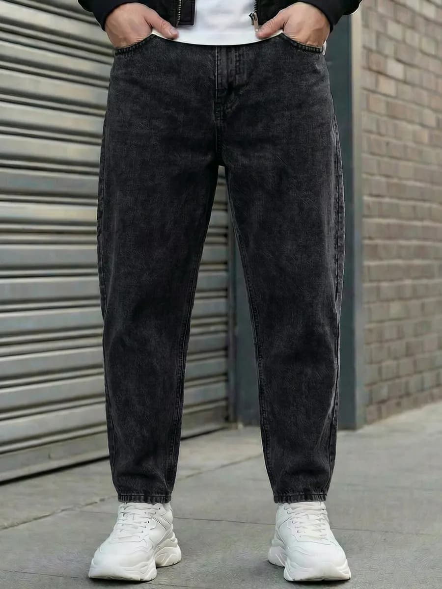 Джинсы бананы широкие