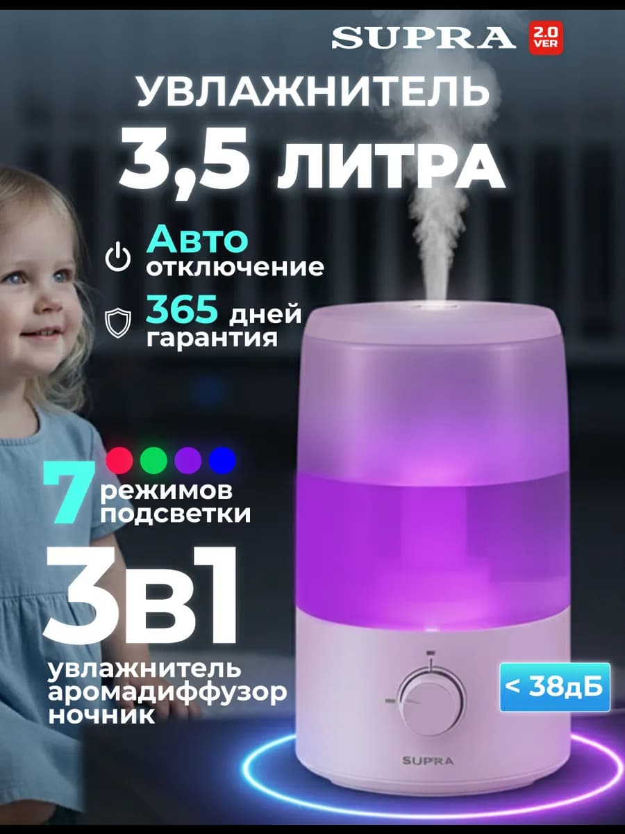 Увлажнитель воздуха для дома 3.5л