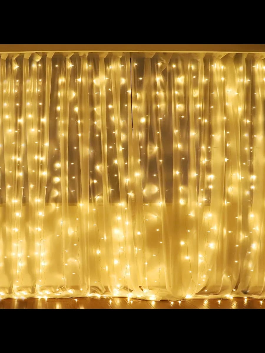 Гирлянда Штора 240 LED, 2 х2 м теплый свет