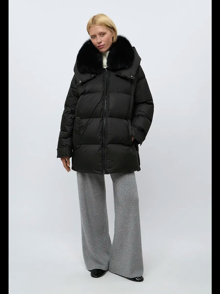 Пуховик зимний куртка с капюшоном