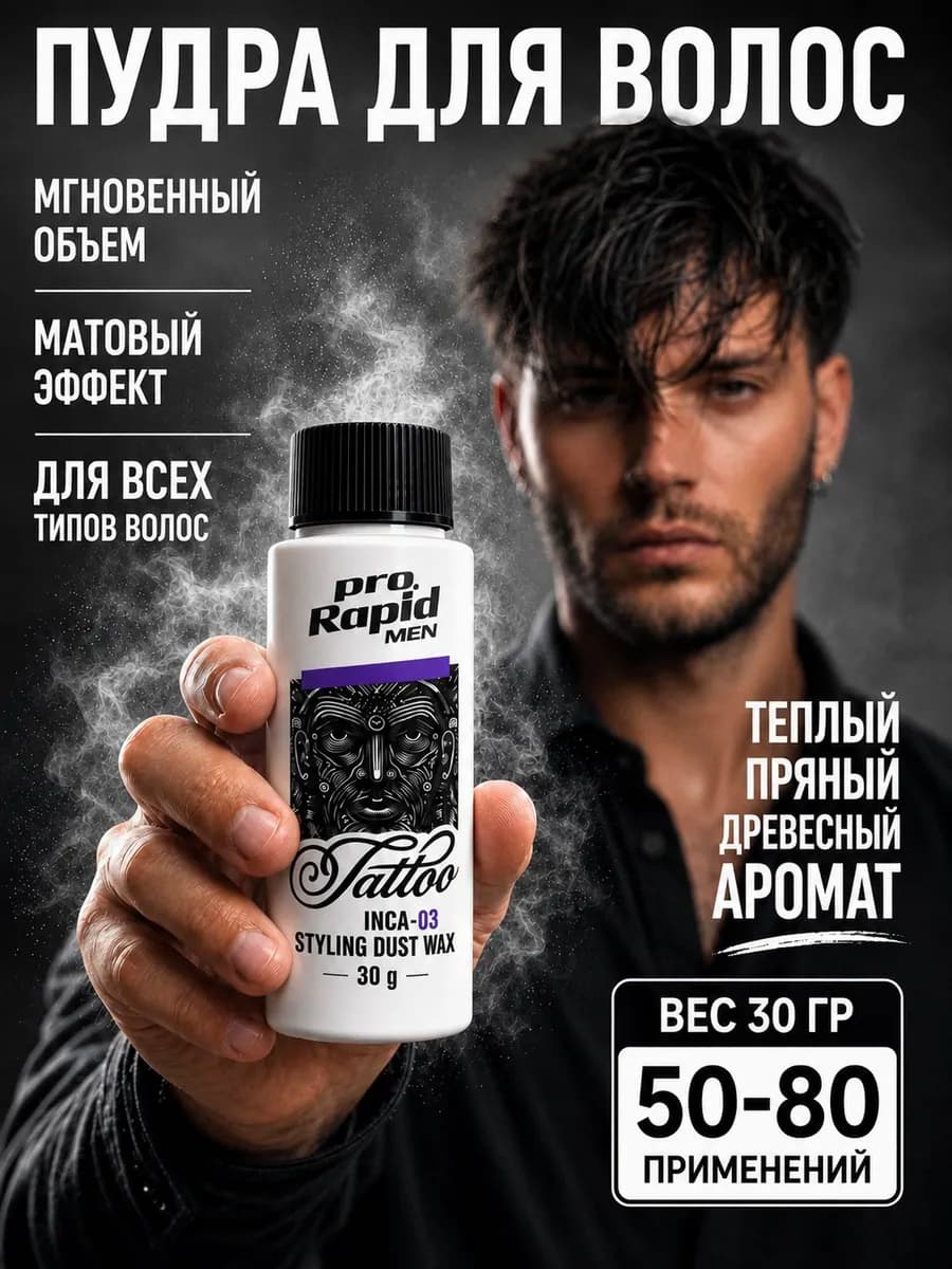 Пудра стайлинг для укладки волос матовая