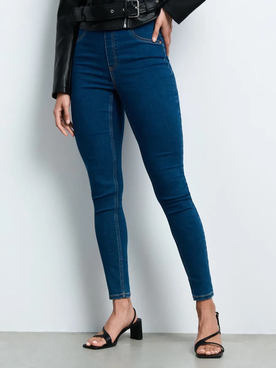 Джинсы скинни на высокой посадке