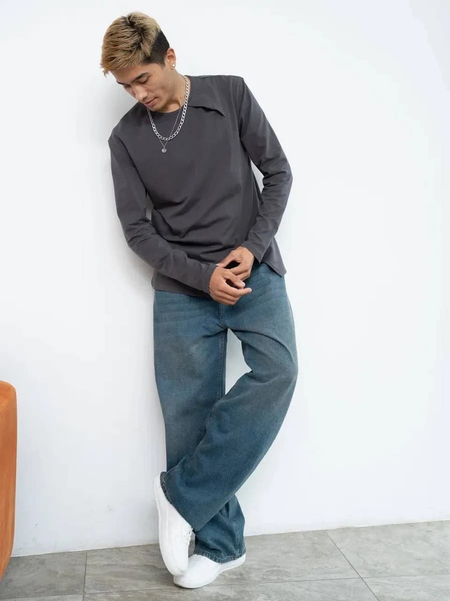 Лонгслив базовый футболка с длинным рукавом