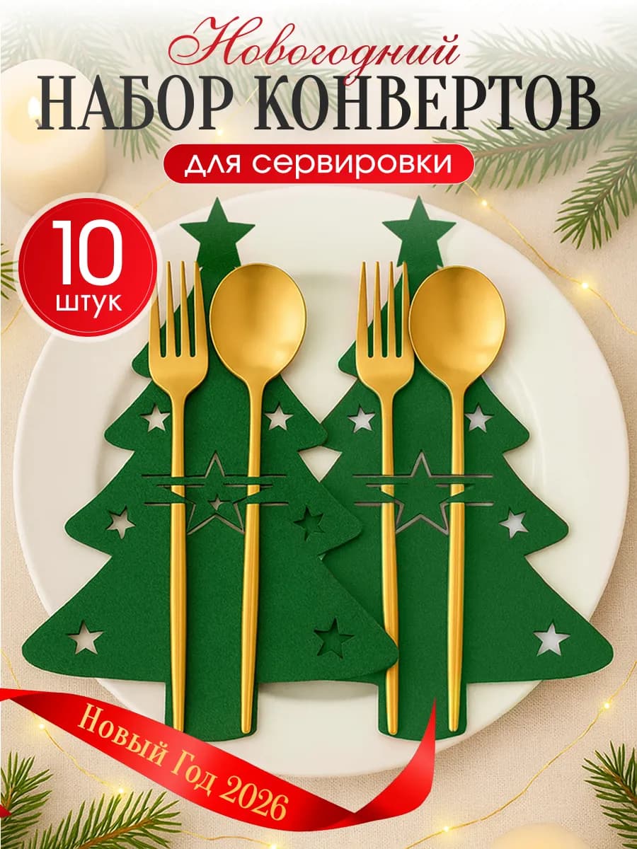 Конверт для сервировки набор 10 шт