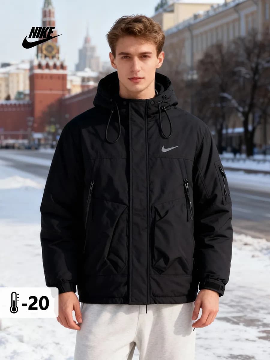 куртка парка утеплённая на открытом воздухе пуховик - фото 1